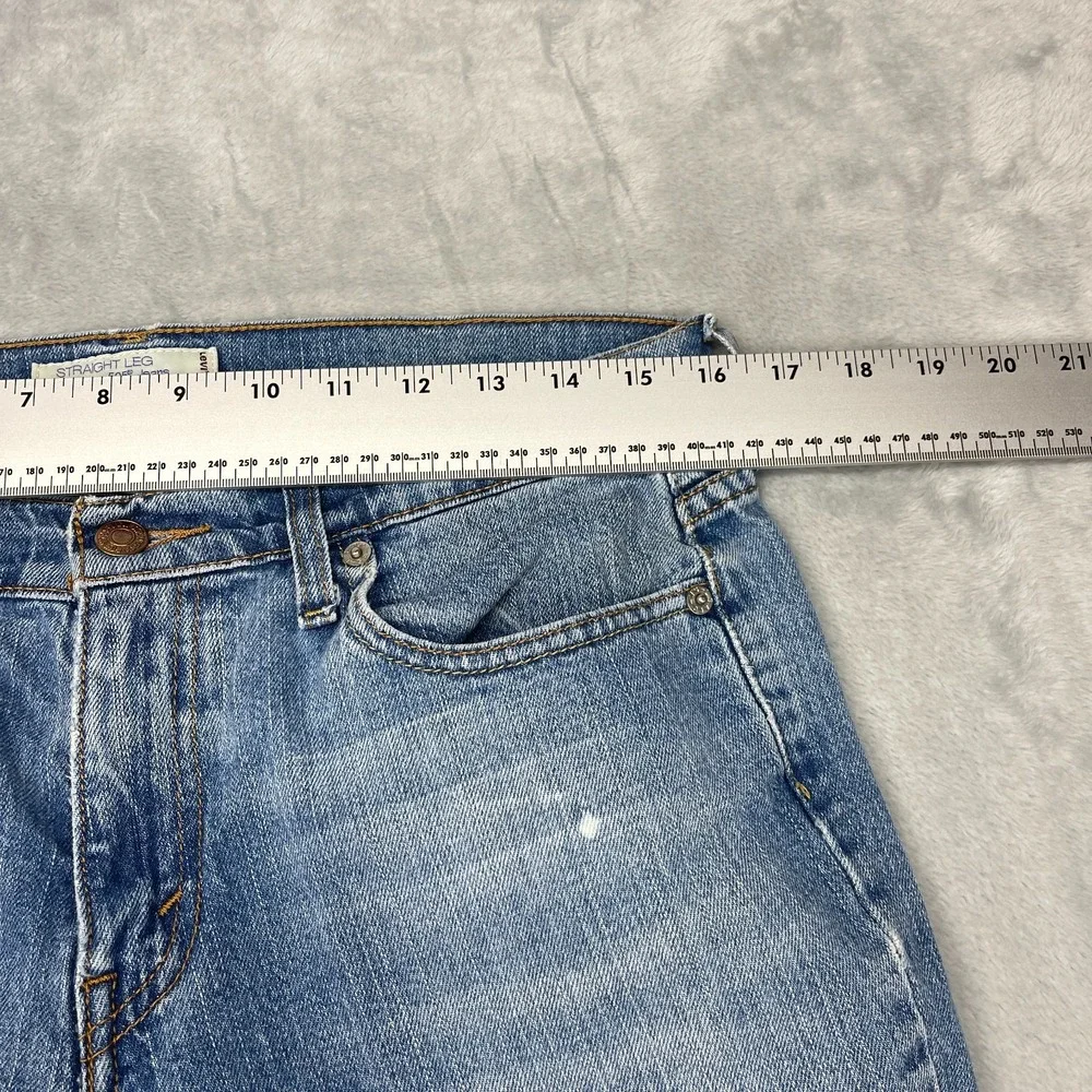 Vintage Levi's 505 Jeans Womens 10 Blue Denim Stretch Single Stitch Straight Leg